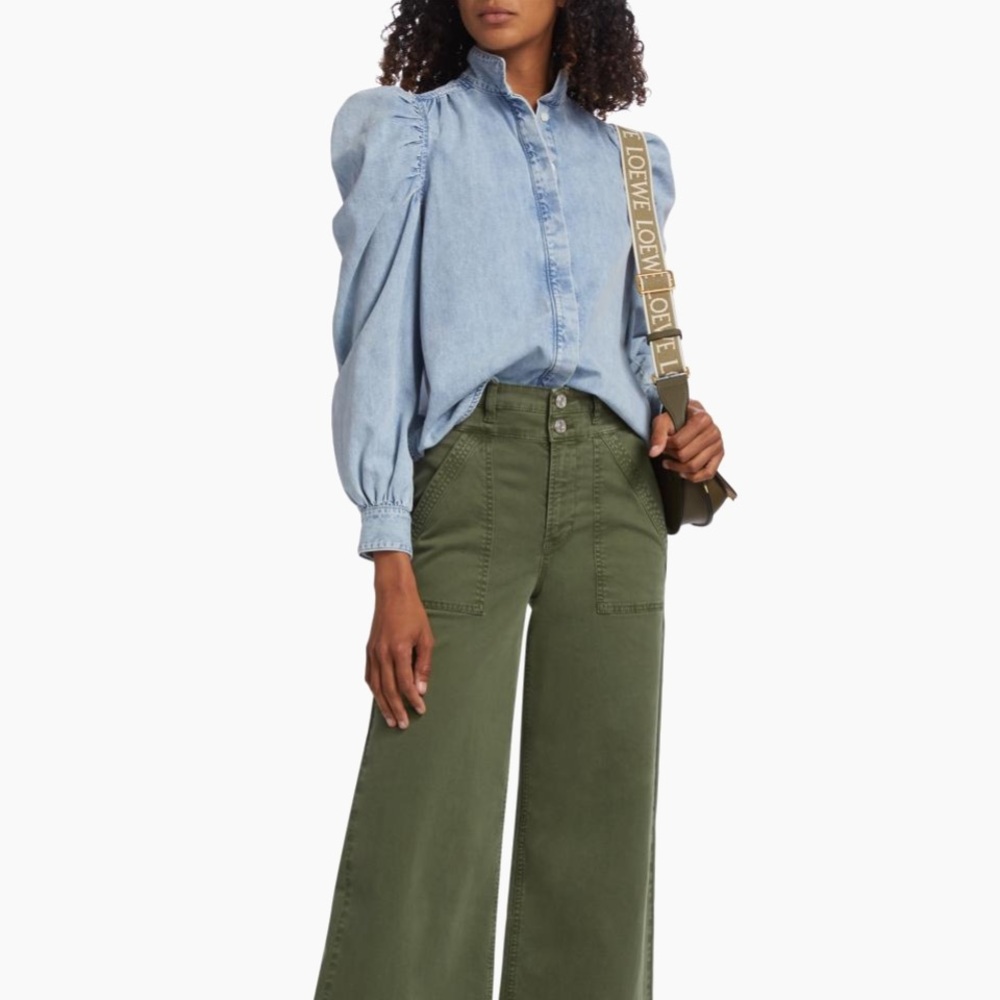 Frame Le Slim Olive Palazzo Denims - Sz. 31